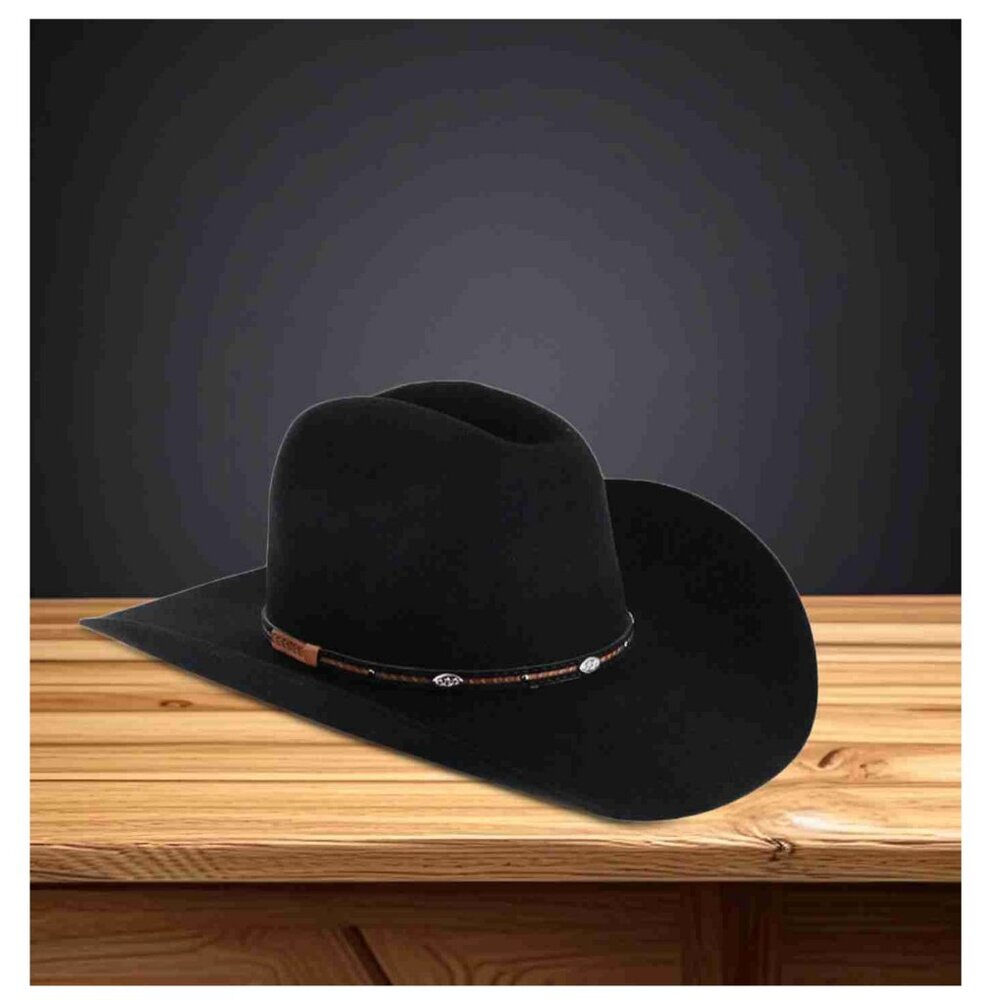Cody James Sleek Black 3X Felt Cowboy Hat